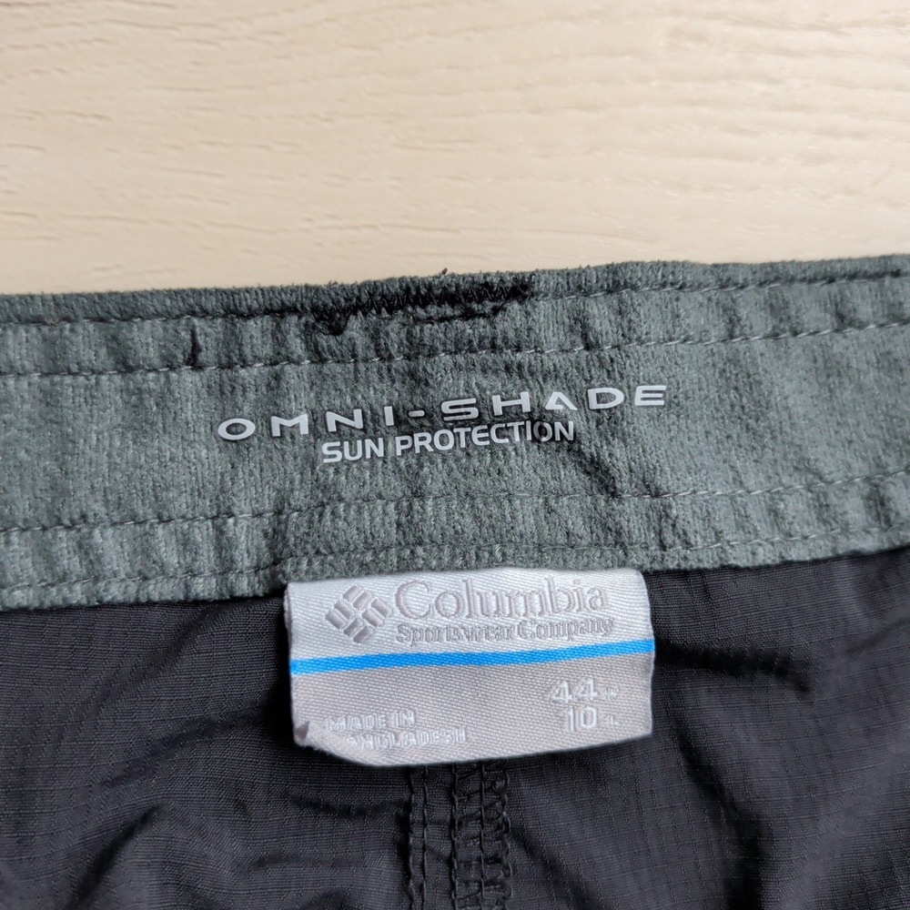 Columbia PFG Shorts Mens‎ 44 (Fits 42) Black Omni-Shield Fishing 10" Inseam - Picture 3 of 11